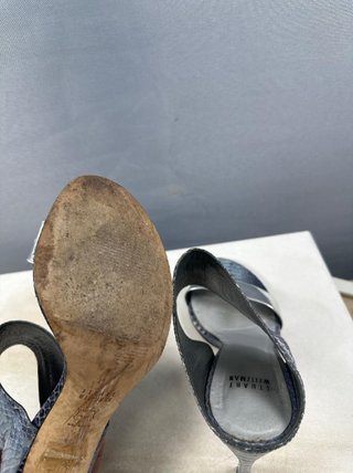 Stuart Weitzman Sandalias Gris/Plata