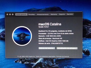 MacBook Pro 13” Mid 2012 | i5 | 4GB RAM | 500GB |