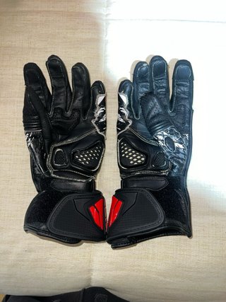 Guantes Moto Bela Armour Pro Negros y Rojos