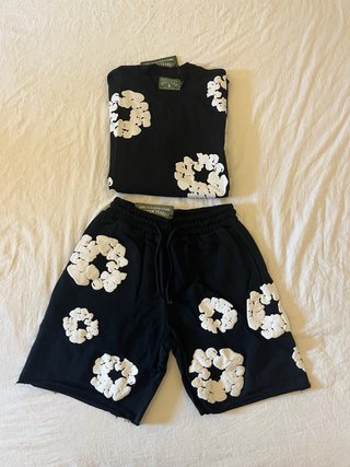 Denim Tears Completo Estivo Nero Bianco