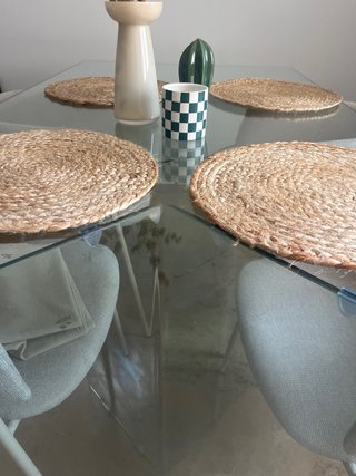Mesa Comedor Cristal Sklum Transparente