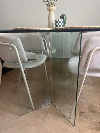 Mesa Comedor Cristal Sklum Transparente