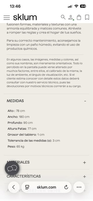 Mesa Comedor Cristal Sklum Transparente