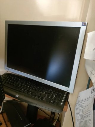 HP Ordenador de Mesa Negro/Plateado