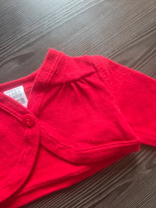Giacchetta corta rossa Zara Baby