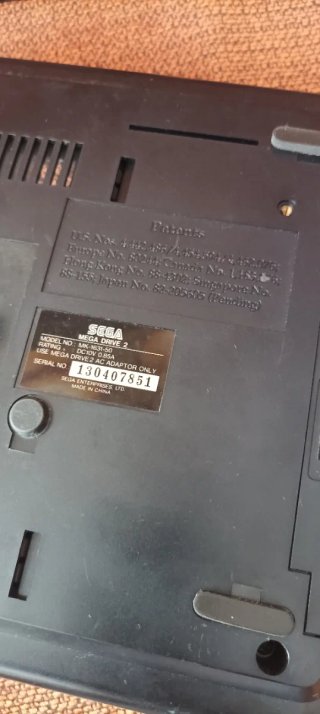 Consola Sega Mega Drive II Negra