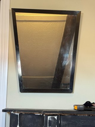 Espejo Vintage Madera Negro