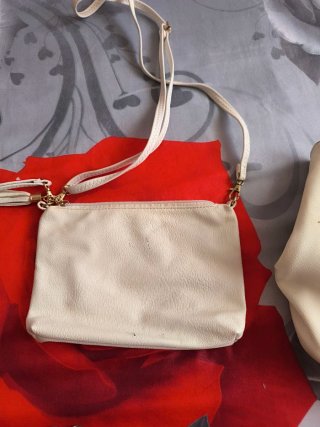 Lote 3 bolsos blancos
