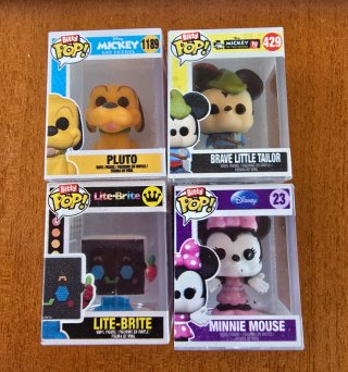 Lote 4 Figuras Bitty Pop! Disney