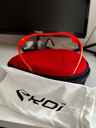 Gafas Ciclismo Ekoï Naranja + Funda Rígida