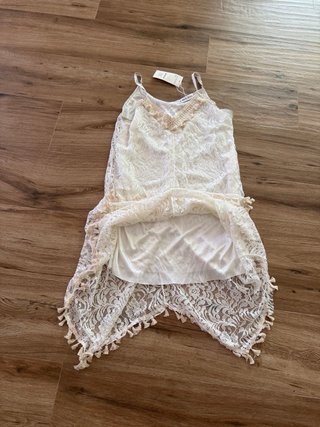 Vestido blanco estilo ibicenco