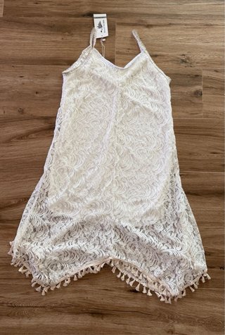 Vestido blanco estilo ibicenco