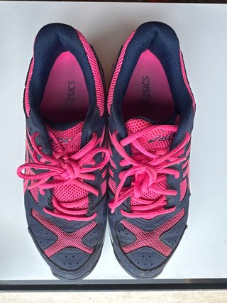 Zapatillas Asics Padel Azul y Rosa