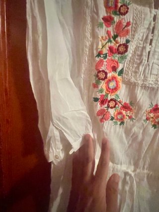Vestido playero bambula bordado