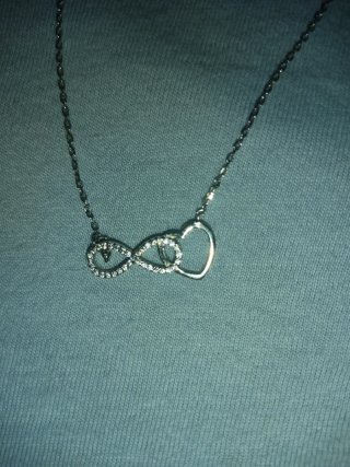 Collar Plata Infinito Corazón