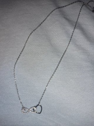 Collar Plata Infinito Corazón