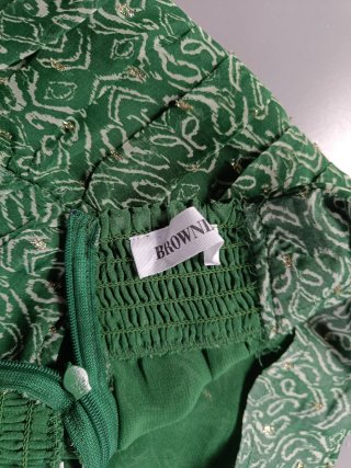 Falda Brownie verde con estampado