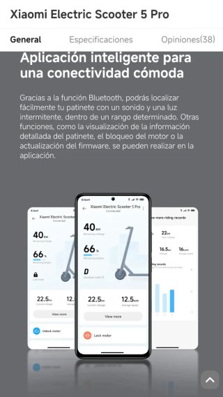 Patinete Eléctrico Xiaomi 5x pro usado 4 veces.