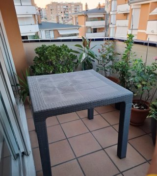 Conjunto jardín mesa desmontable y 2 sillas