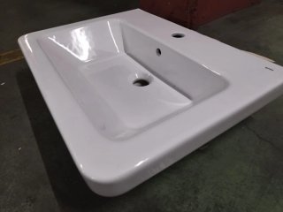 2 Lavabos de cerámica blancos