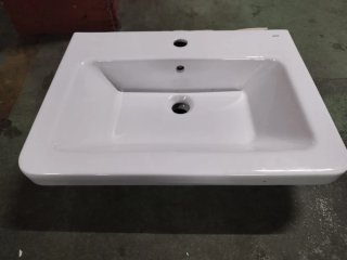 2 Lavabos de cerámica blancos