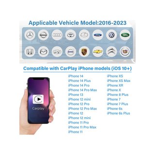 GAOEEIN adaptador CarPlay inalámbrico 5G