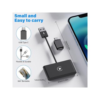 GAOEEIN adaptador CarPlay inalámbrico 5G