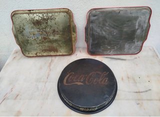 Conjunto 3 Tabuleiros Coca-Cola
