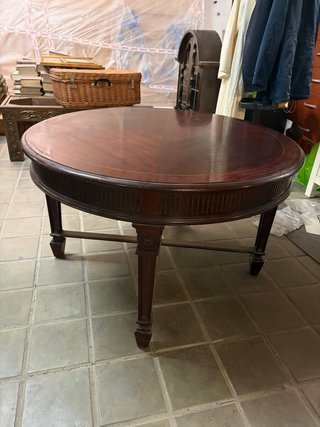 Mesa consola madera oscura
