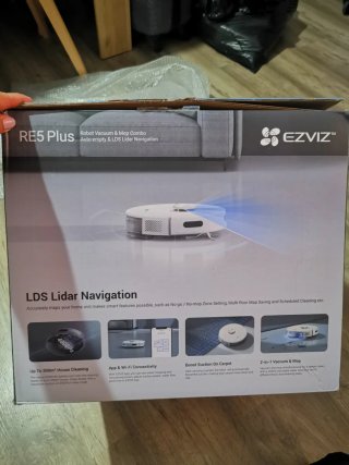 Aspiradora EZVIZ RE5 Plus  con fallo de bateria