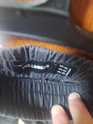 Pantalón corto lino chico azul T.XS