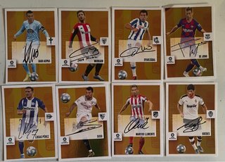 Lote 8 cromos LaLiga Serie 10 Autografiados
