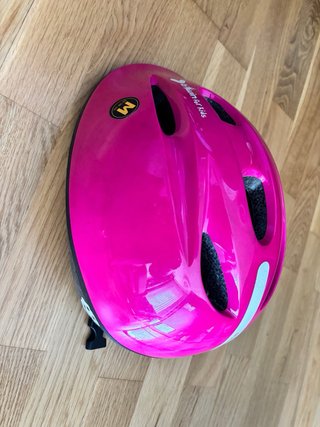 Casco rosa infantil B'twin