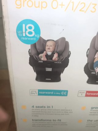 Silla coche Joie 0-1-2-3 gris