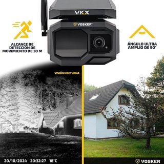 Cámara seguridad Vosker VKX 4G LTE solar NUEVO