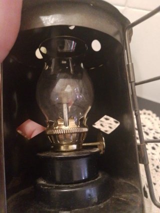 Farol decorativo vintage metal y cristal