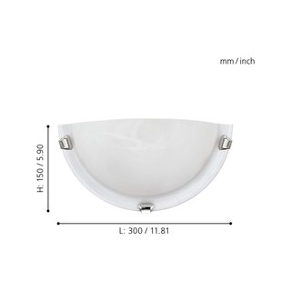 Eglo Salome B002MXDPJQ lámpara pared 1 luz
