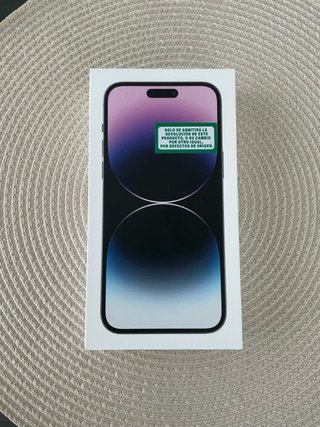 iPhone 14 Pro Max Morado+Caja+3 Fundas+ cargador