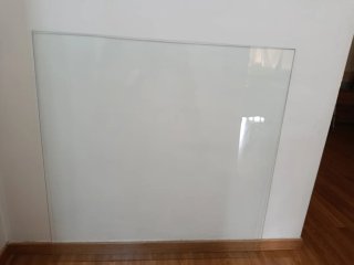 Cristal Mesa Cuadrada. Medida 89 x 89 cms.