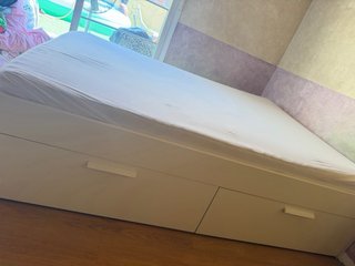 Cama BRIMNES IKEA Blanca