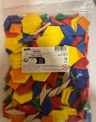 Bolsa 250 Bloques Geométricos Plástico