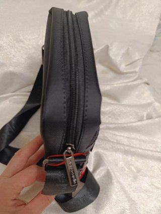 Borsa a tracolla Pierre Cardin blu e nera
