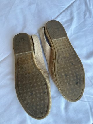 Alpargatas Graceland beige con puntera negra