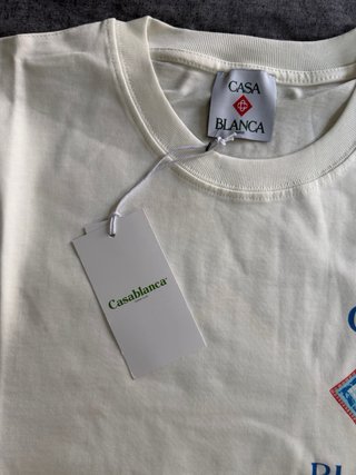 T-shirt Casablanca bianca unisex Con stampa