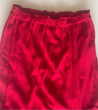 Falda larga roja talla XS