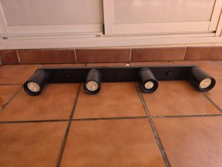 Lámpara de techo 4 focos móviles