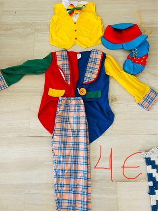 Disfraz Payaso Completo Talla 7-9 anos