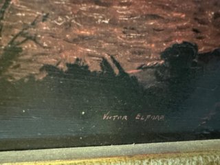 Cuadro Burnished Gold Victor Elford Firmado