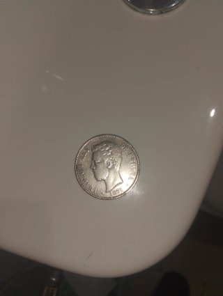 Moneda 5 Pesetas 1871 Amadeo I