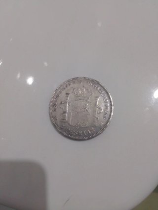 Moneda 5 Pesetas 1871 Amadeo I